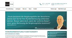 Desktop Screenshot of honorarkonzept.de